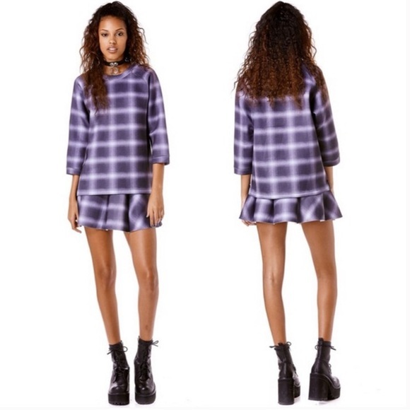 UNIF Havoc 2 Piece Plaid Scuba Neoprene Set - Picture 1 of 5